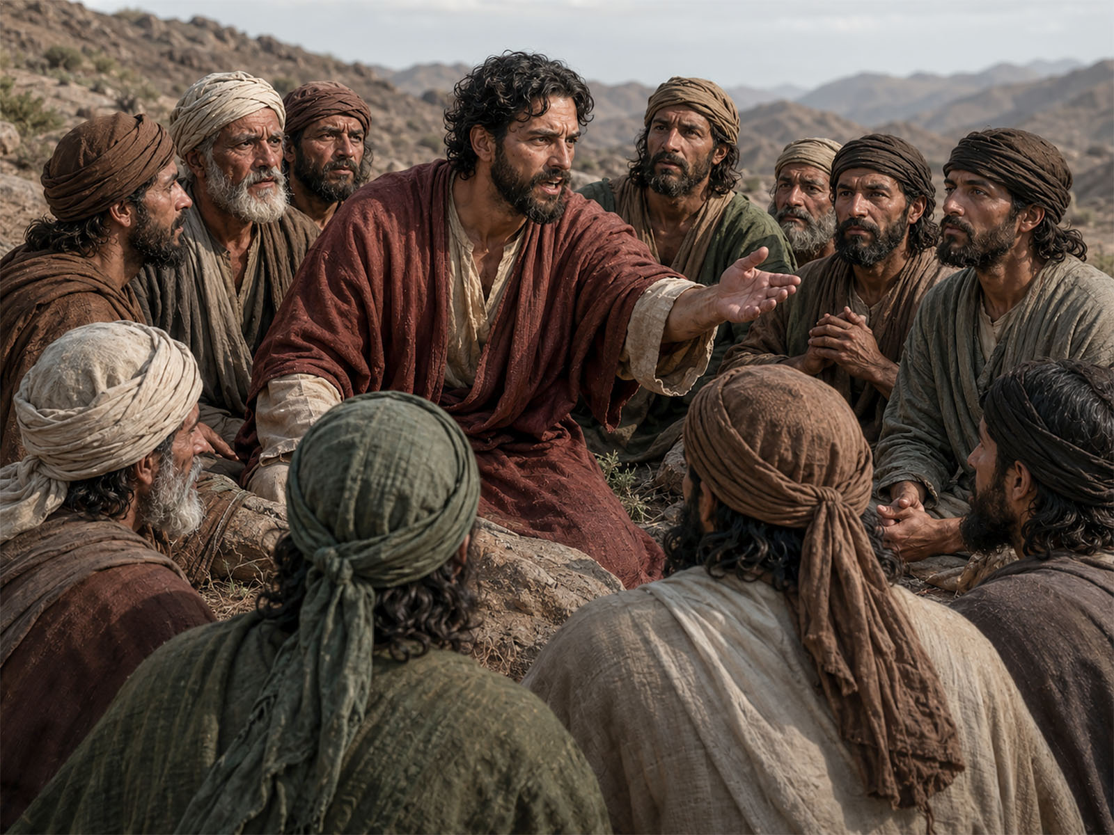 Thomas speaks with the other disciples